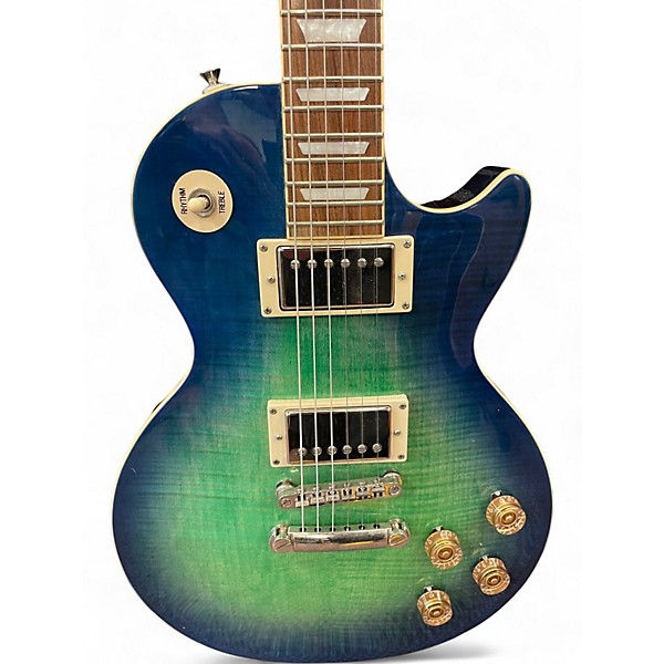 Used Epiphone Les Paul Tribute Plus Aquamarine Burst Solid Body Electric Guitar