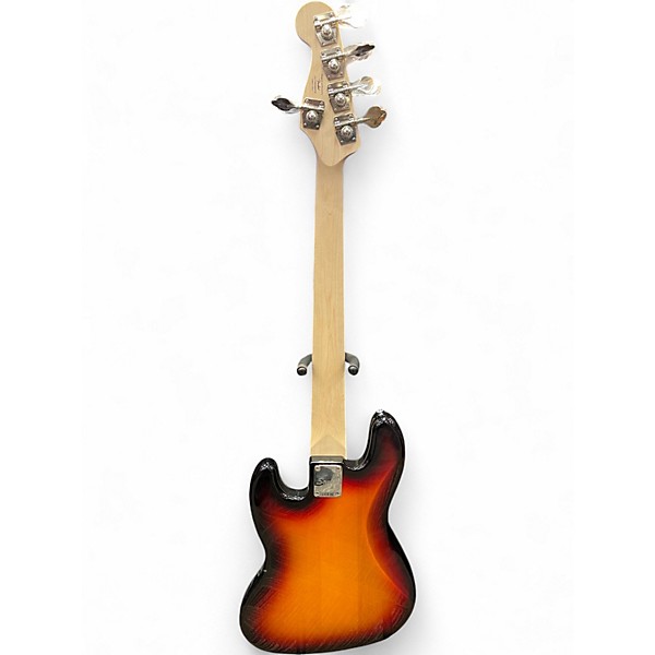 Used Squier Affinity Jazz Bass V 5 String 3 Tone Sunburst Electric Bass Guitar