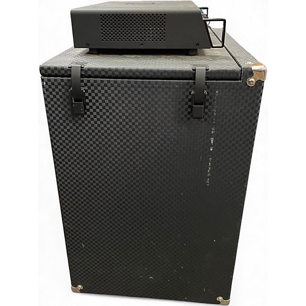 Used Ampeg PORTAFLEX PF210HE 2x10 CAB AND PF500 500W HEAD Bass Stack