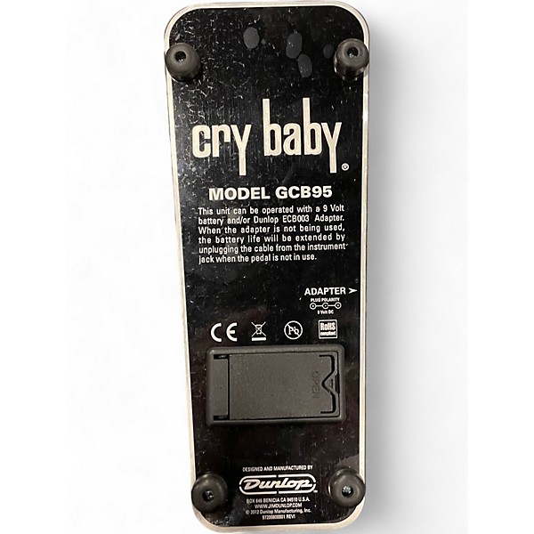Used Dunlop GCB95 Original Crybaby Wah Effect Pedal
