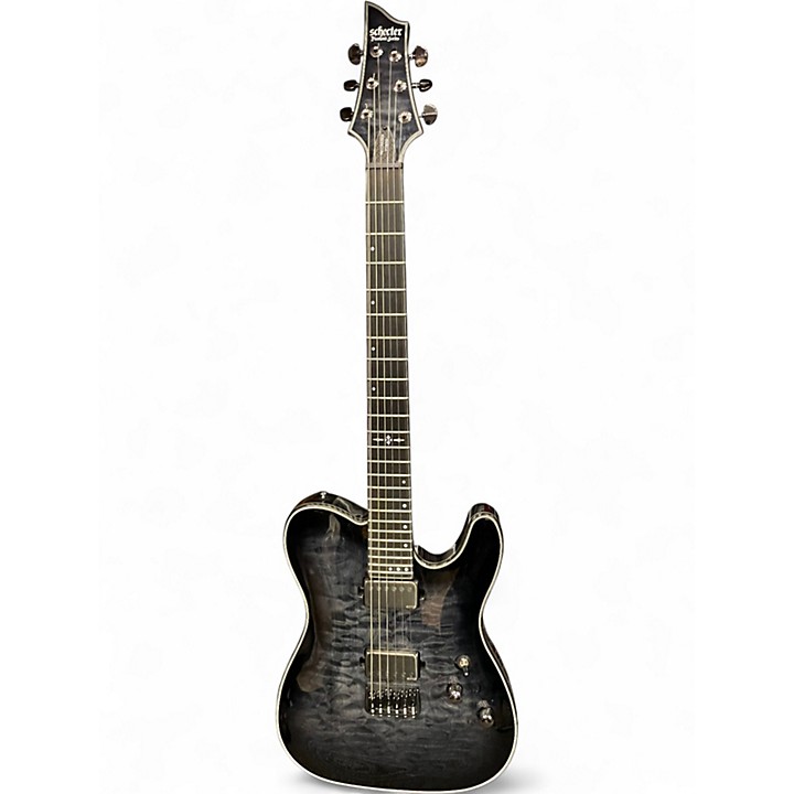 Used Schecter Guitar Research Hellraiser Hybrid PT Trans Black