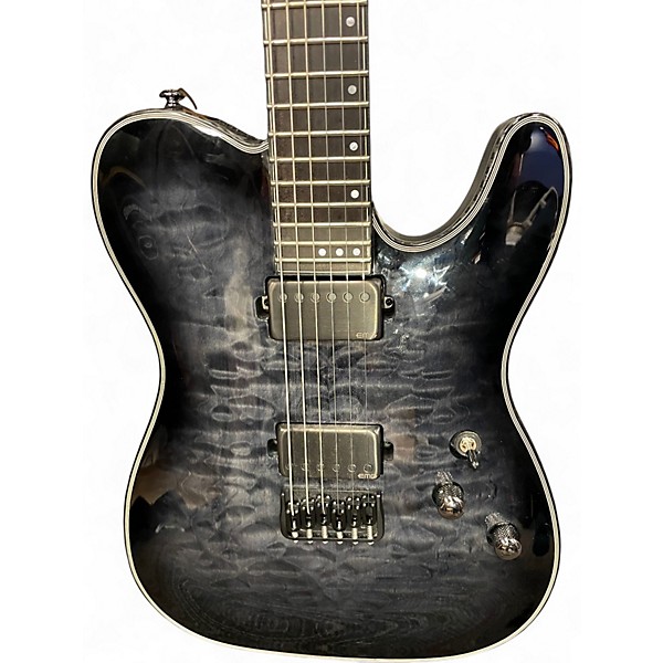 Used Schecter Guitar Research Hellraiser Hybrid PT Trans Black Burst Solid Body Electric Guitar