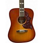 Used Epiphone Hummingbird inspired by gibson Cherry Sunburst Acoustic Electric Guitar