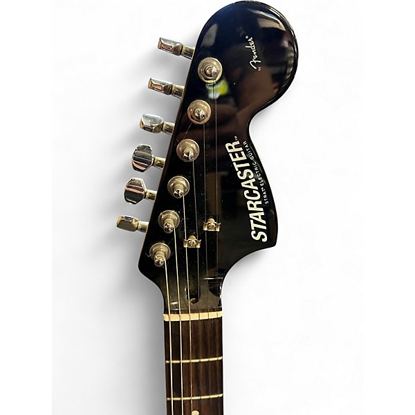 Used Squier Standard Stratocaster Black Solid Body Electric Guitar