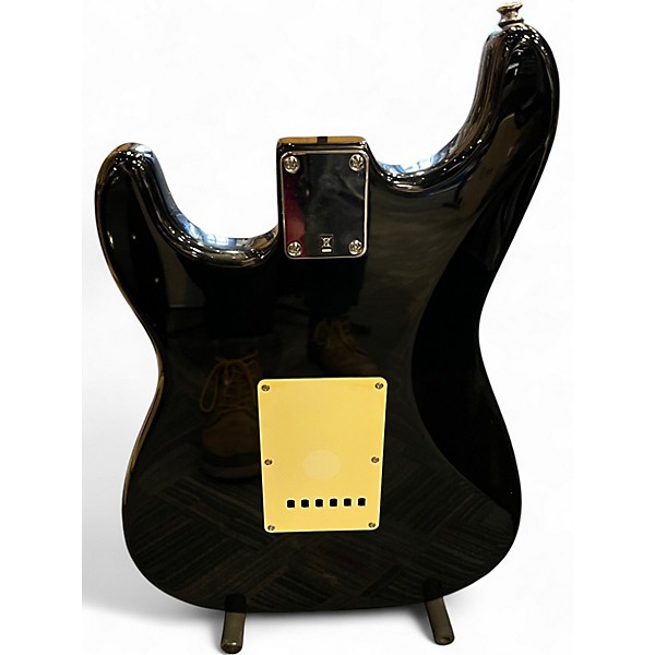 Used Squier Standard Stratocaster Black Solid Body Electric Guitar