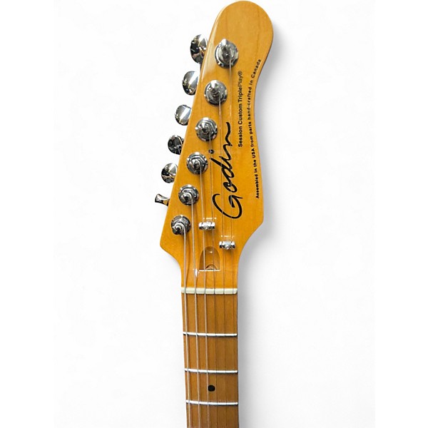 Used Godin Session Custom 2 Tone Sunburst Solid Body Electric Guitar