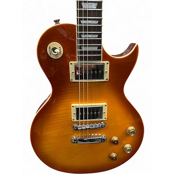 Used Vintage V100PGM REISSUE LEMON DROP Solid Body Electric Guitar