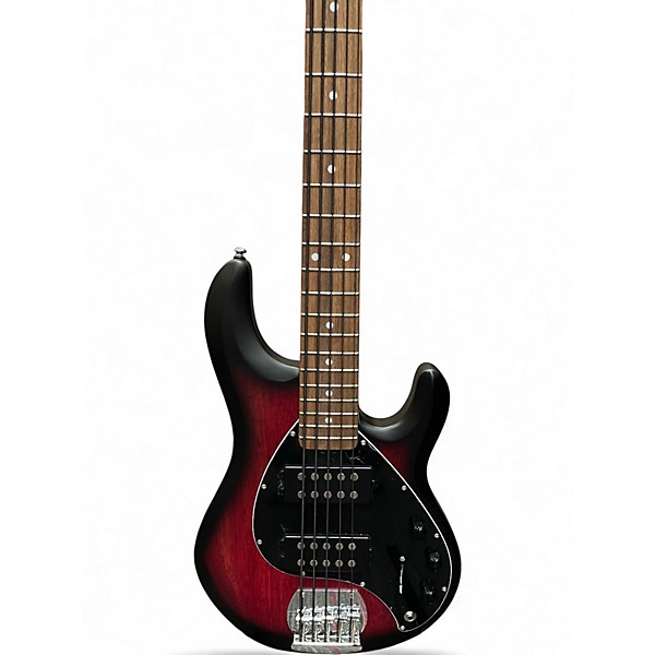 Used Sterling by Music Man StingRay Ray5HH Ruby Red Burst Electric Bass Guitar