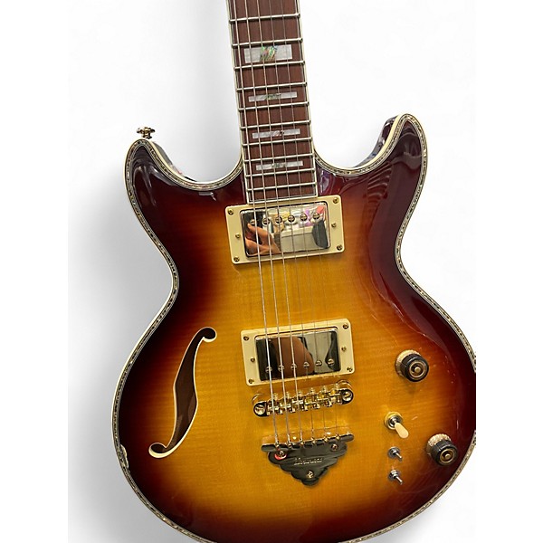Used Ibanez AR520H 2 Tone Sunburst Hollow Body Electric Guitar