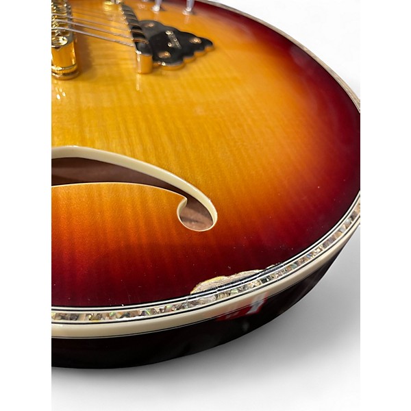 Used Ibanez AR520H 2 Tone Sunburst Hollow Body Electric Guitar