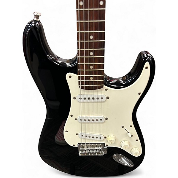 Used Squier Affinity Stratocaster Black Solid Body Electric Guitar