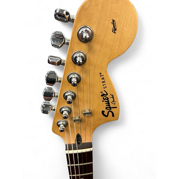 Used Squier Affinity Stratocaster Black Solid Body Electric Guitar
