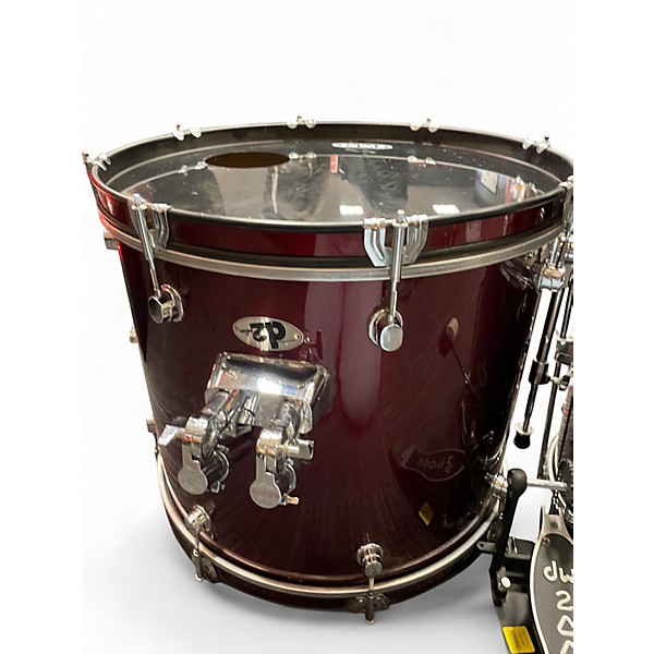Used ddrum 4 Piece D2 Maroon Drum Kit