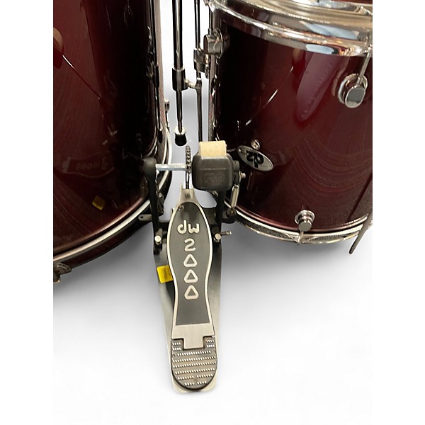 Used ddrum 4 Piece D2 Maroon Drum Kit