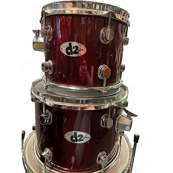 Used ddrum 4 Piece D2 Maroon Drum Kit