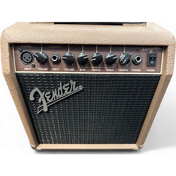 Used Fender Acoustasonic 15 Acoustic Guitar Combo Amp