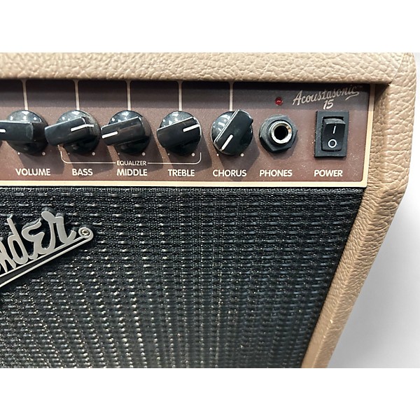 Used Fender Acoustasonic 15 Acoustic Guitar Combo Amp