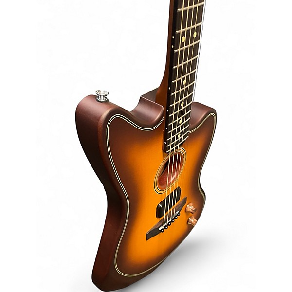 Used Fender Acoustasonic Standard Jazzmaster Honey Burst Acoustic Electric Guitar