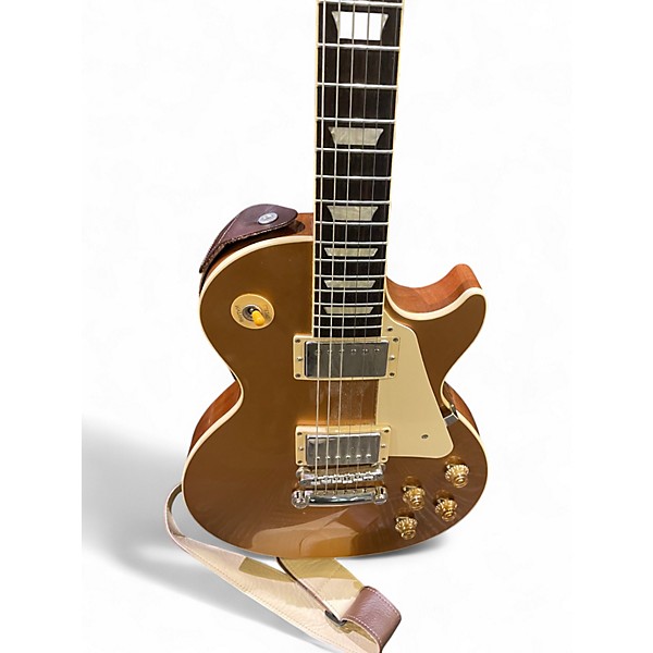 Used Gibson Les Paul Standard Gold Top Solid Body Electric Guitar