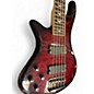 Used Schecter Guitar Research Diamond Passive Custom Active 5 String Left Handed Dark Cherry Burst Electric Bass Guitar