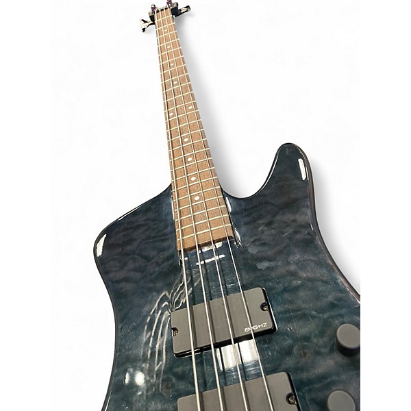 Used Spector Rex brown 4 string Blue Electric Bass Guitar