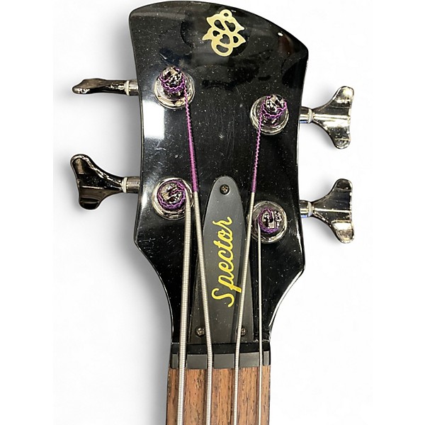 Used Spector Rex brown 4 string Blue Electric Bass Guitar