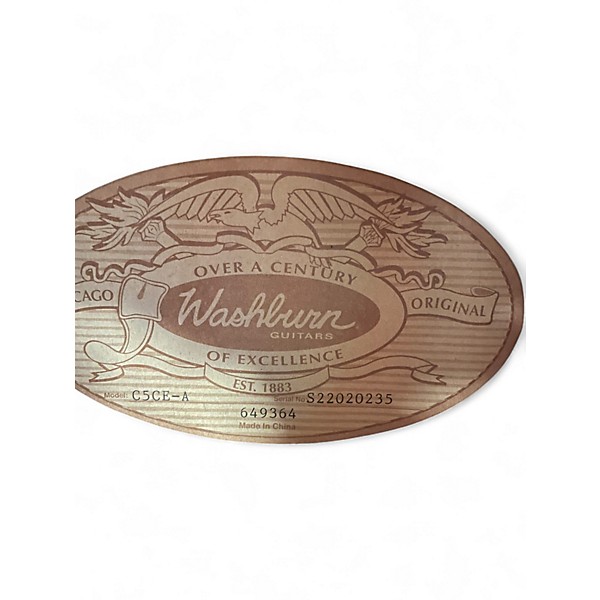 Used Washburn C5CE-A Natural Acoustic Electric Guitar