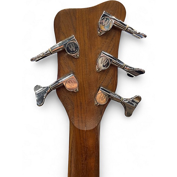 Used Warwick Corvette 5 String Natural Electric Bass Guitar