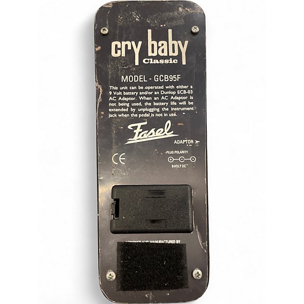 Used Dunlop GCB95F Crybaby Classic Wah With Fasel Inductor Effect Pedal