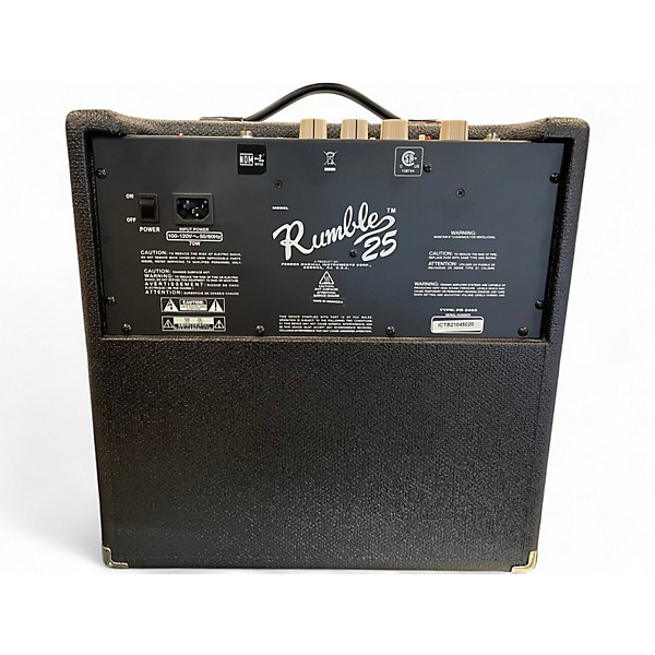 Used Fender Rumble 25 25W 1x10 Bass Combo Amp