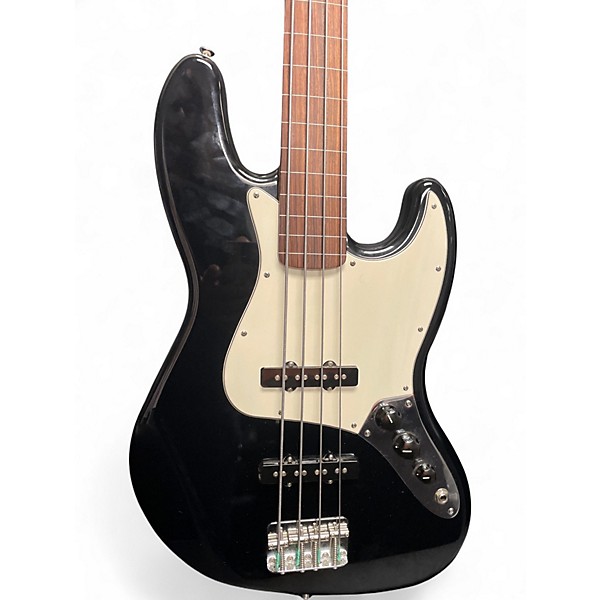 Used Fender Standard Fretless Jazz Bass Black Electric Bass Guitar