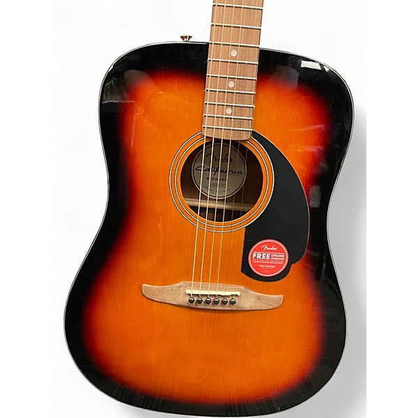 Used Fender Redondo 2 Color Sunburst Acoustic Electric Guitar