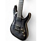 Used Schecter Guitar Research Hellraiser HYBRID C7 Trans Black Solid Body Electric Guitar