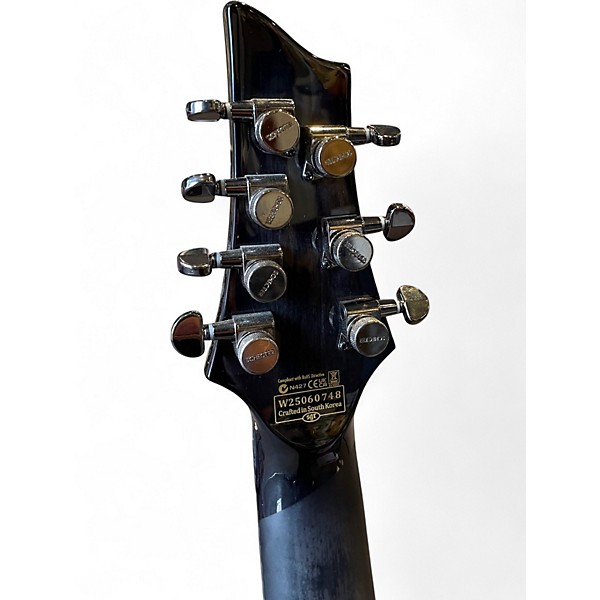 Used Schecter Guitar Research Hellraiser HYBRID C7 Trans Black Solid Body Electric Guitar