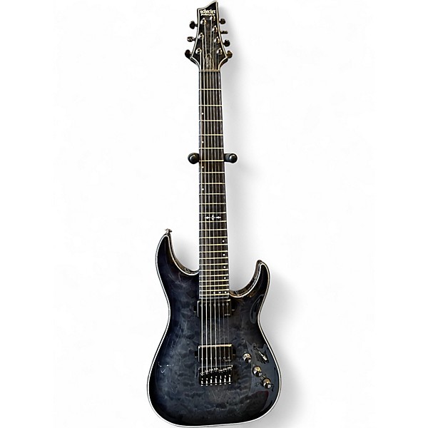 Used Schecter Guitar Research C1 Platinum Trans Black Solid Body Electric Guitar