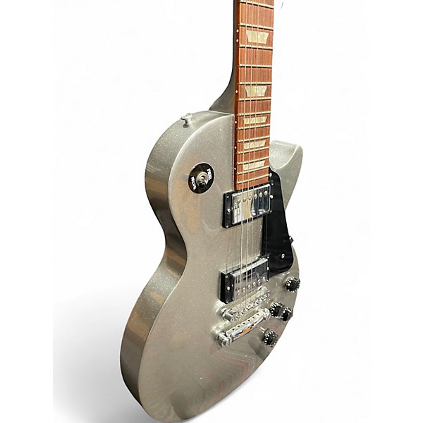 Used Gibson Les Paul Studio Silver Sparkle Solid Body Electric Guitar