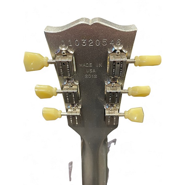 Used Gibson Les Paul Studio Silver Sparkle Solid Body Electric Guitar