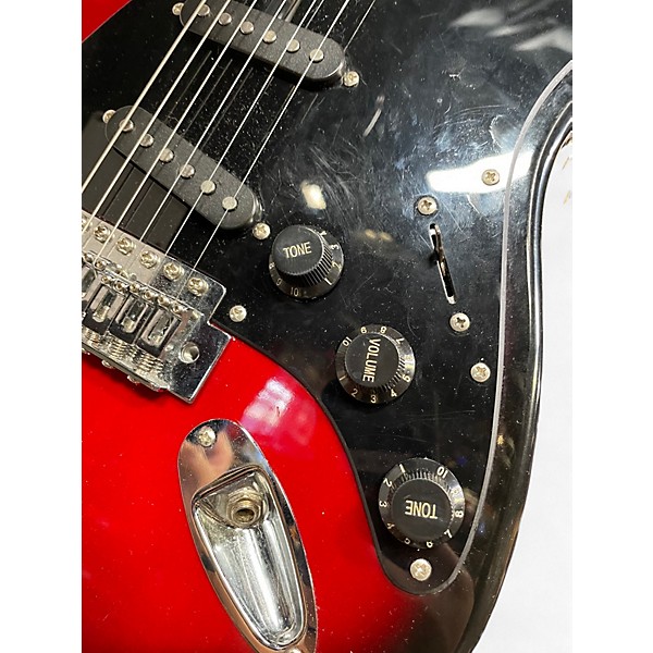 Used Ashthorpe STATOCASTER RED Solid Body Electric Guitar