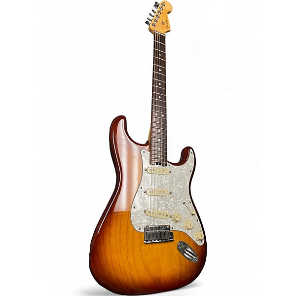 Used Fender American Elite Stratocaster Tobacco Sunburst Solid Body Electric Guitar