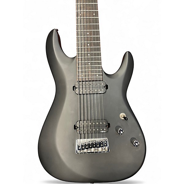 Used Schecter Guitar Research C-8 Deluxe 8 string Satin Black Solid Body Electric Guitar