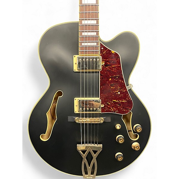 Used Ibanez AF75GBKF Black Hollow Body Electric Guitar