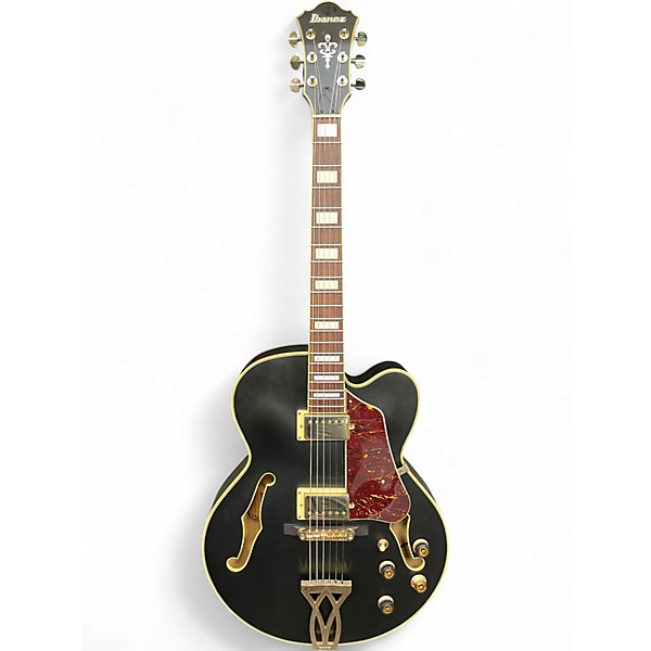 Used Ibanez AF75GBKF Black Hollow Body Electric Guitar