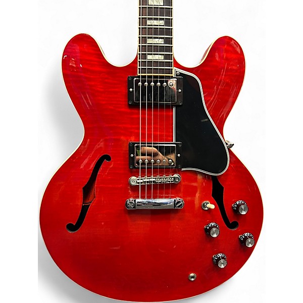 Used 2015 Gibson Memphis Block 60's ES335 Red Hollow Body Electric Guitar