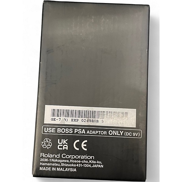 Used BOSS GE7 Equalizer Pedal