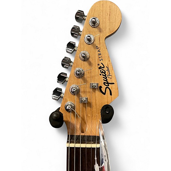 Used Squier STRAT BLACK Solid Body Electric Guitar