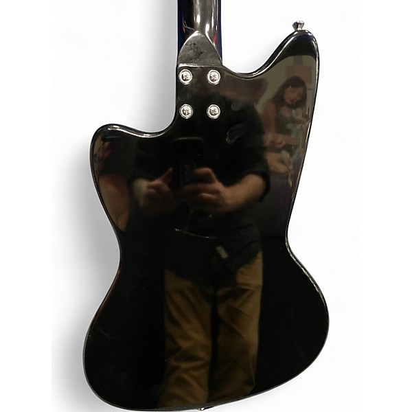 Used Silvertone 1478  BLACK Solid Body Electric Guitar