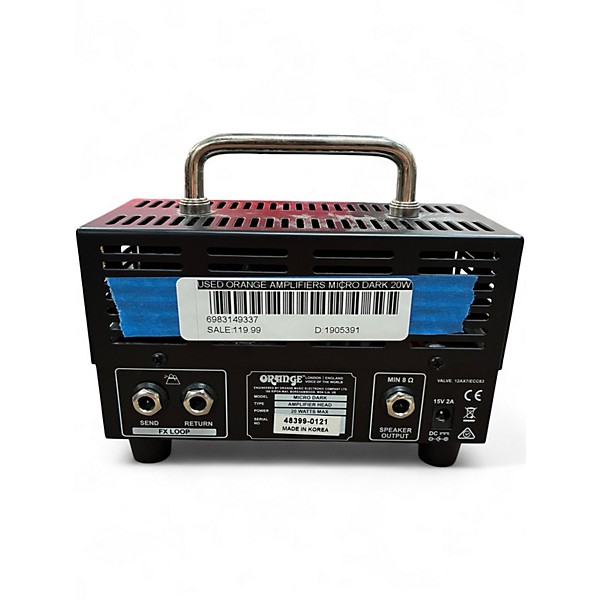 Used Orange Amplifiers Micro Dark 20W Tube Guitar Amp Head