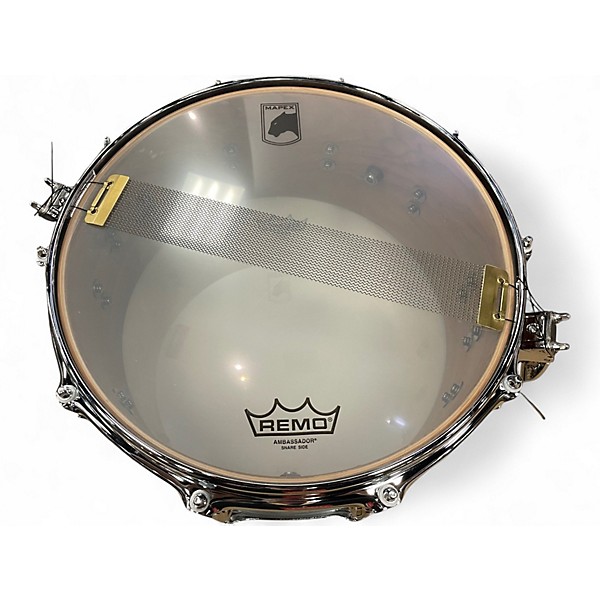 Used Mapex 14X6.5 Black Panther Shadow Snare Natural Drum