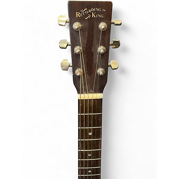 Used Recording King rom-06-cfe4 Natural Acoustic Electric Guitar