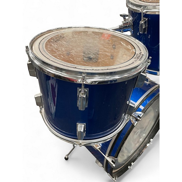 Used TKO 5 Piece 5 PIECE DRUMSET  Blue Drum Kit